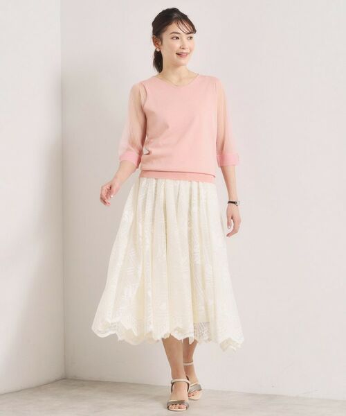 ITS'DEMO / イッツデモ ニット・セーター | 袖シアーニット | 詳細10