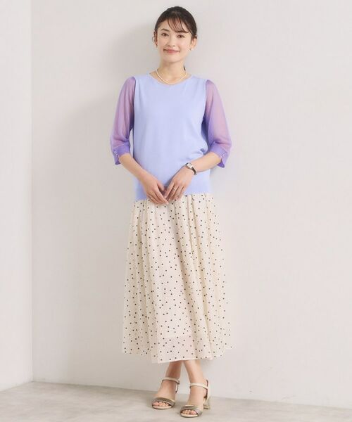 ITS'DEMO / イッツデモ ニット・セーター | 袖シアーニット | 詳細14