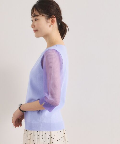 ITS'DEMO / イッツデモ ニット・セーター | 袖シアーニット | 詳細18
