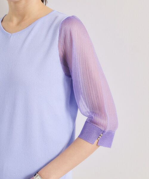 ITS'DEMO / イッツデモ ニット・セーター | 袖シアーニット | 詳細21