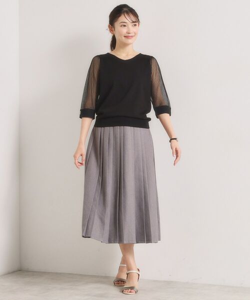 ITS'DEMO / イッツデモ ニット・セーター | 袖シアーニット | 詳細6