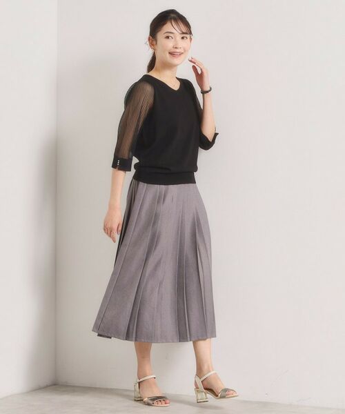 ITS'DEMO / イッツデモ ニット・セーター | 袖シアーニット | 詳細7