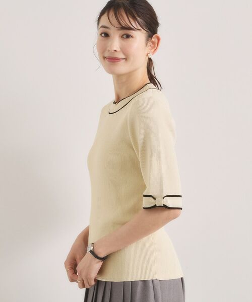 ITS'DEMO / イッツデモ ニット・セーター | 袖口リボンニット | 詳細1