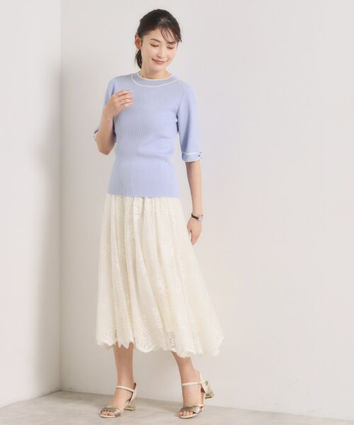 ITS'DEMO / イッツデモ ニット・セーター | 袖口リボンニット | 詳細15