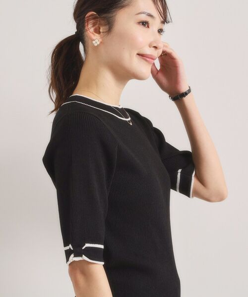 ITS'DEMO / イッツデモ ニット・セーター | 袖口リボンニット | 詳細5