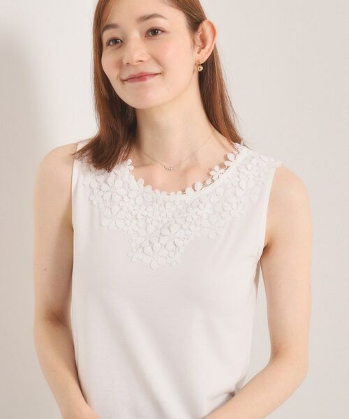 ITS'DEMO / イッツデモ キャミソール・チューブトップ | 【洗濯機OK】レースタンクトップ | 詳細1