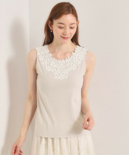 ITS'DEMO / イッツデモ キャミソール・チューブトップ | 【洗濯機OK】レースタンクトップ | 詳細13