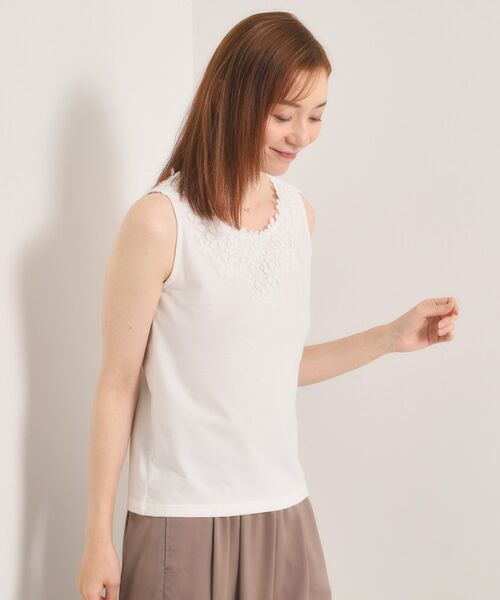 ITS'DEMO / イッツデモ キャミソール・チューブトップ | 【洗濯機OK】レースタンクトップ | 詳細2