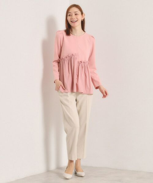 ITS'DEMO / イッツデモ カットソー | 【洗濯機OK】異素材ドッキングトップス | 詳細10