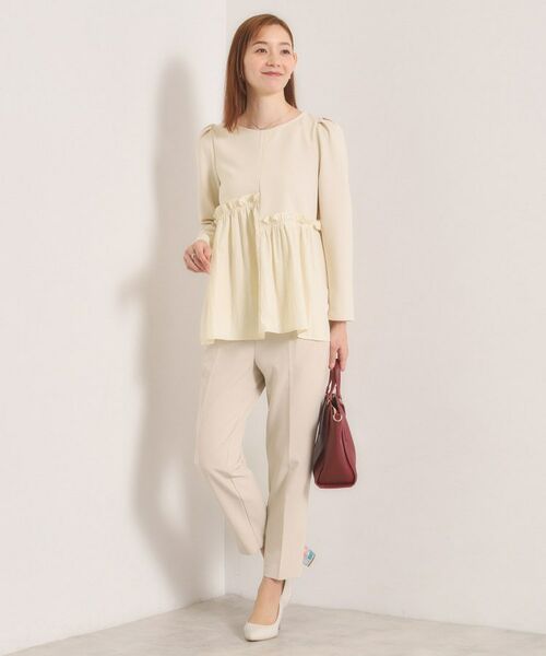 ITS'DEMO / イッツデモ カットソー | 【洗濯機OK】異素材ドッキングトップス | 詳細2