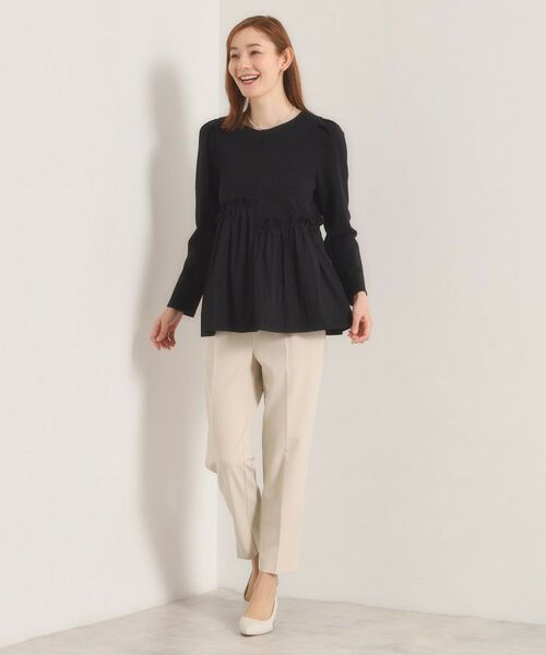 ITS'DEMO / イッツデモ カットソー | 【洗濯機OK】異素材ドッキングトップス | 詳細6