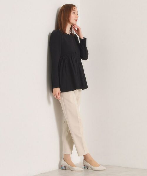 ITS'DEMO / イッツデモ カットソー | 【洗濯機OK】異素材ドッキングトップス | 詳細7