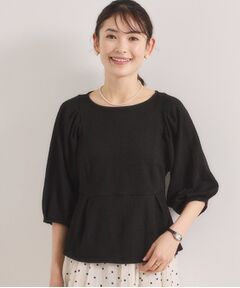 ITS'DEMO / イッツデモ カットソー | シャーリングジャカードトップス