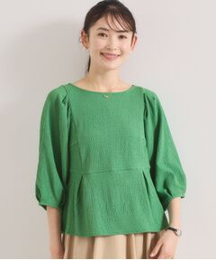 ITS'DEMO / イッツデモ カットソー | シャーリングジャカードトップス