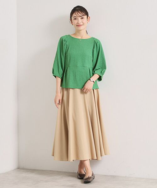 ITS'DEMO / イッツデモ カットソー | シャーリングジャカードトップス | 詳細11