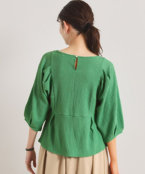 ITS'DEMO / イッツデモ カットソー | シャーリングジャカードトップス | 詳細15