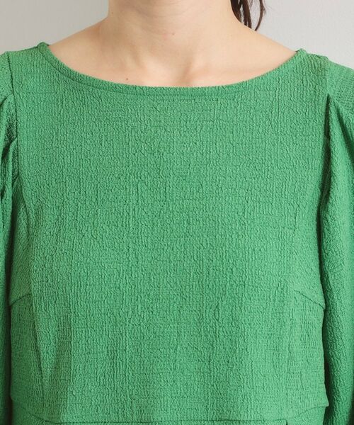 ITS'DEMO / イッツデモ カットソー | シャーリングジャカードトップス | 詳細16