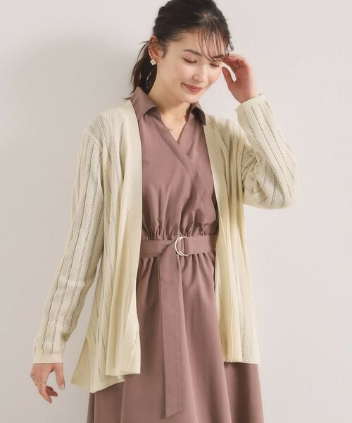 ITS'DEMO / イッツデモ カーディガン・ボレロ | 透かし編みカーディガン | 詳細1