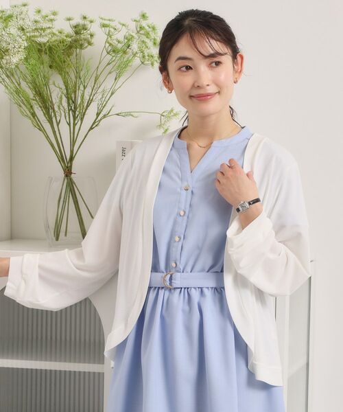 ITS'DEMO / イッツデモ カーディガン・ボレロ | 【UVカット／洗濯機OK】ボレロ（オフホワイト(003)）