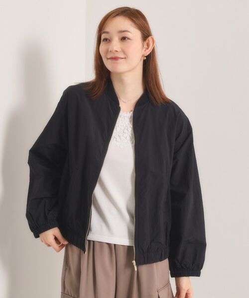 ITS'DEMO / イッツデモ レザーブルゾン・ジャケット | 【手洗い可】ナイロンブルソン（ブラック(019)）