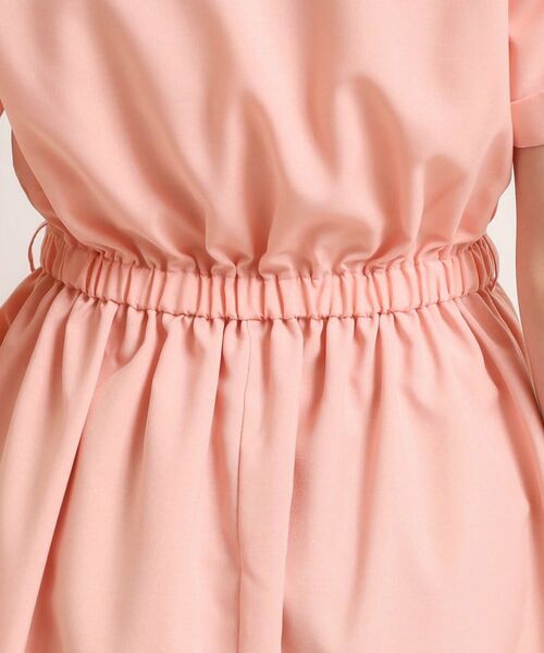 ITS'DEMO / イッツデモ ミニ丈・ひざ丈ワンピース | 【UVケア／洗濯機OK／イージーケア】麻調合繊ブラウジングワンピース | 詳細27