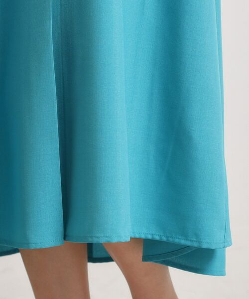 ITS'DEMO / イッツデモ ロング・マキシ丈ワンピース | 【UVケア／洗濯機OK／接触冷感／吸水速乾】麻調合繊スキッパーワンピース | 詳細25