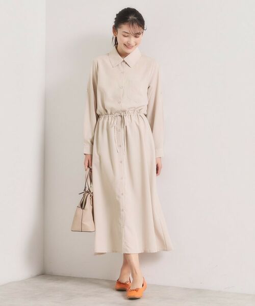 ITS'DEMO / イッツデモ ロング・マキシ丈ワンピース | 【UVケア／接触冷感／吸水速乾】ロールアップ袖ワンピース | 詳細10