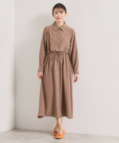 ITS'DEMO / イッツデモ ロング・マキシ丈ワンピース | 【UVケア／接触冷感／吸水速乾】ロールアップ袖ワンピース | 詳細13