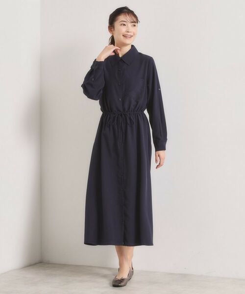 ITS'DEMO / イッツデモ ロング・マキシ丈ワンピース | 【UVケア／接触冷感／吸水速乾】ロールアップ袖ワンピース | 詳細18