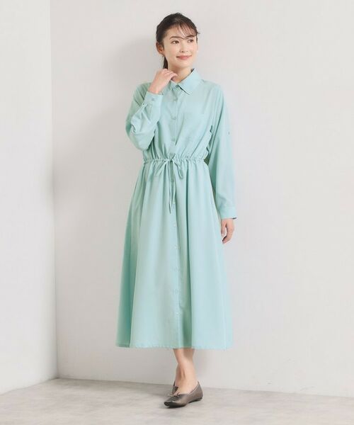 ITS'DEMO / イッツデモ ロング・マキシ丈ワンピース | 【UVケア／接触冷感／吸水速乾】ロールアップ袖ワンピース | 詳細2