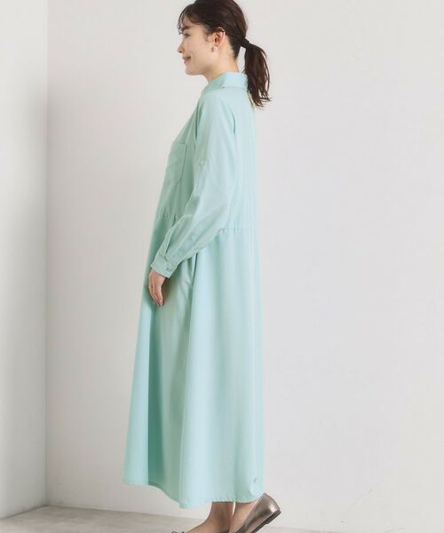 ITS'DEMO / イッツデモ ロング・マキシ丈ワンピース | 【UVケア／接触冷感／吸水速乾】ロールアップ袖ワンピース | 詳細21