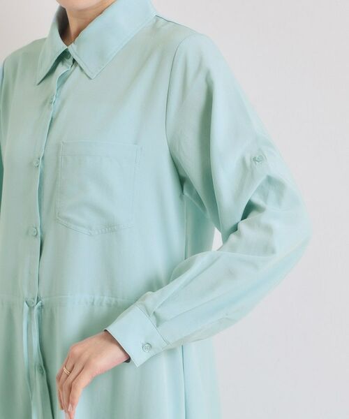 ITS'DEMO / イッツデモ ロング・マキシ丈ワンピース | 【UVケア／接触冷感／吸水速乾】ロールアップ袖ワンピース | 詳細24