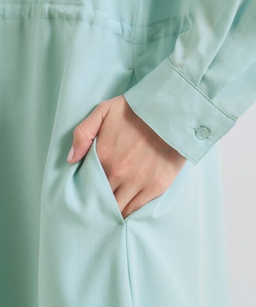 ITS'DEMO / イッツデモ ロング・マキシ丈ワンピース | 【UVケア／接触冷感／吸水速乾】ロールアップ袖ワンピース | 詳細26