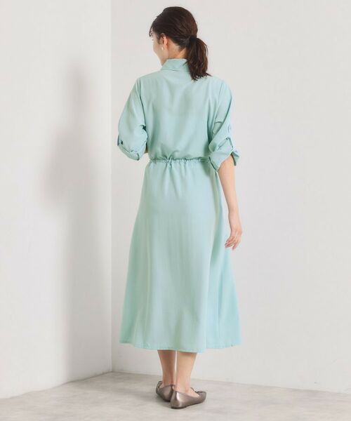 ITS'DEMO / イッツデモ ロング・マキシ丈ワンピース | 【UVケア／接触冷感／吸水速乾】ロールアップ袖ワンピース | 詳細4