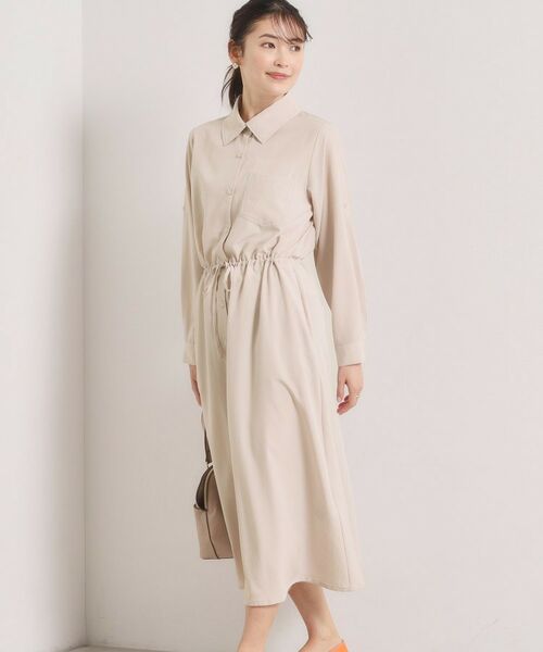 ITS'DEMO / イッツデモ ロング・マキシ丈ワンピース | 【UVケア／接触冷感／吸水速乾】ロールアップ袖ワンピース | 詳細8