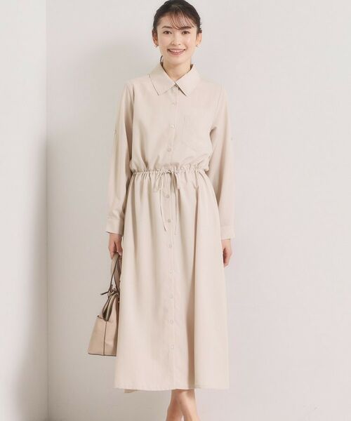 ITS'DEMO / イッツデモ ロング・マキシ丈ワンピース | 【UVケア／接触冷感／吸水速乾】ロールアップ袖ワンピース | 詳細9