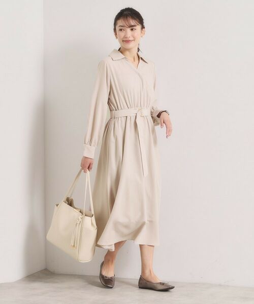 ITS'DEMO / イッツデモ ロング・マキシ丈ワンピース | 【UVケア／洗濯機OK】カシュクールワンピース | 詳細12