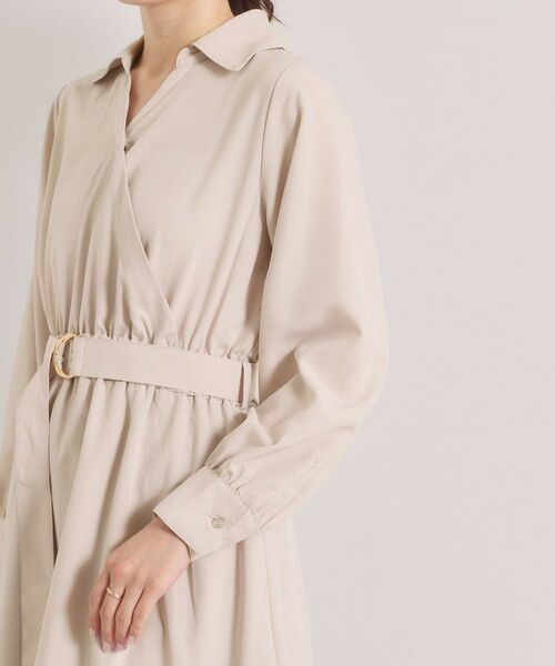 ITS'DEMO / イッツデモ ロング・マキシ丈ワンピース | 【UVケア／洗濯機OK】カシュクールワンピース | 詳細19