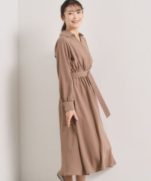 ITS'DEMO / イッツデモ ロング・マキシ丈ワンピース | 【UVケア／洗濯機OK】カシュクールワンピース | 詳細3