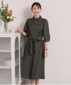 ITS'DEMO / イッツデモ ロング・マキシ丈ワンピース | デニム風ワンピース