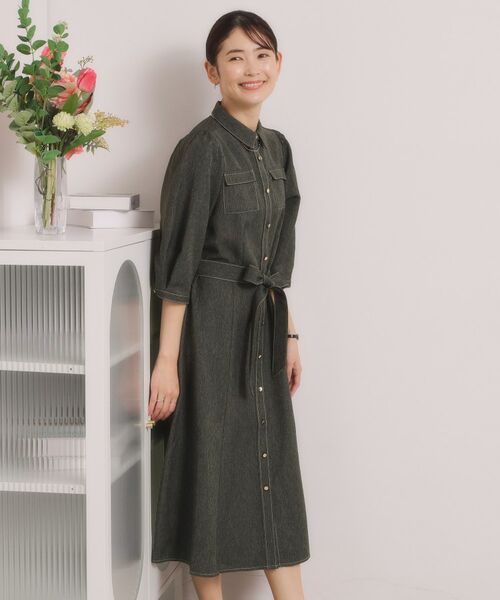 ITS'DEMO / イッツデモ ロング・マキシ丈ワンピース | デニム風ワンピース | 詳細1