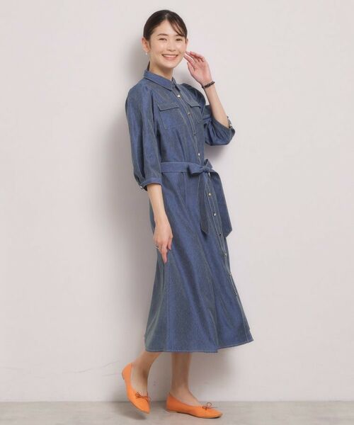 ITS'DEMO / イッツデモ ロング・マキシ丈ワンピース | デニム風ワンピース | 詳細6