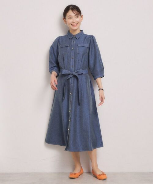 ITS'DEMO / イッツデモ ロング・マキシ丈ワンピース | デニム風ワンピース | 詳細7