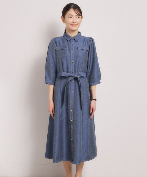 ITS'DEMO / イッツデモ ロング・マキシ丈ワンピース | デニム風ワンピース | 詳細9