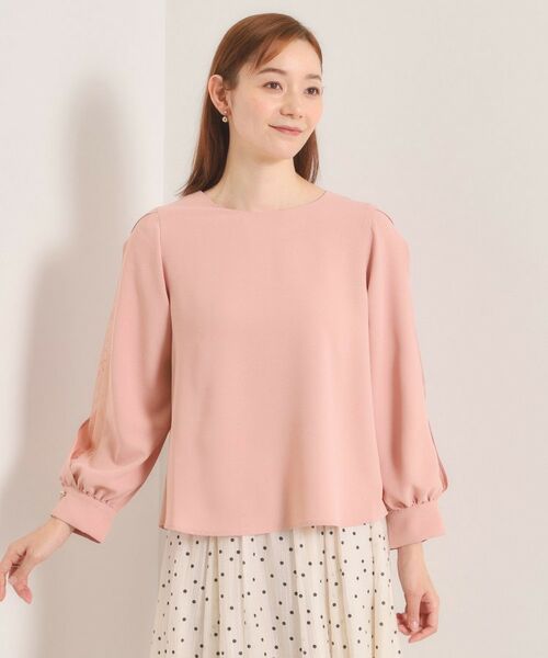 ITS'DEMO / イッツデモ シャツ・ブラウス | 【手洗い可】袖スリットレースブラウス | 詳細17