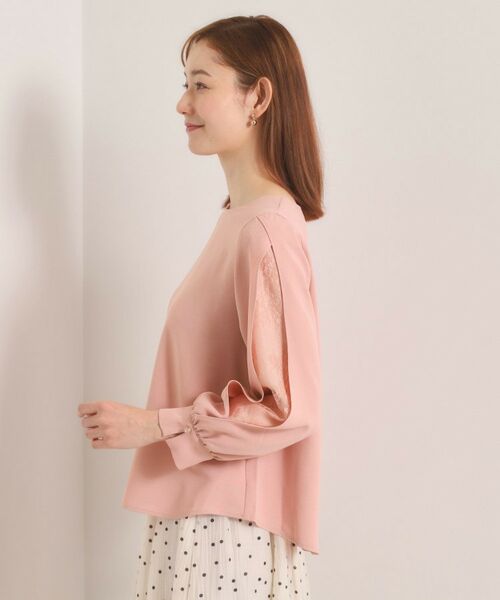 ITS'DEMO / イッツデモ シャツ・ブラウス | 【手洗い可】袖スリットレースブラウス | 詳細18