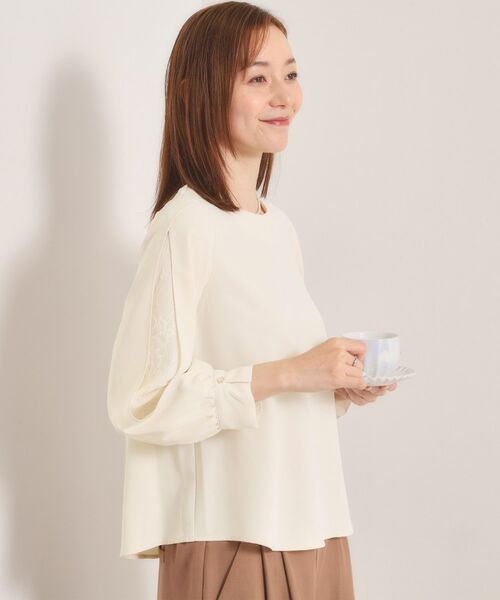 ITS'DEMO / イッツデモ シャツ・ブラウス | 【手洗い可】袖スリットレースブラウス | 詳細2
