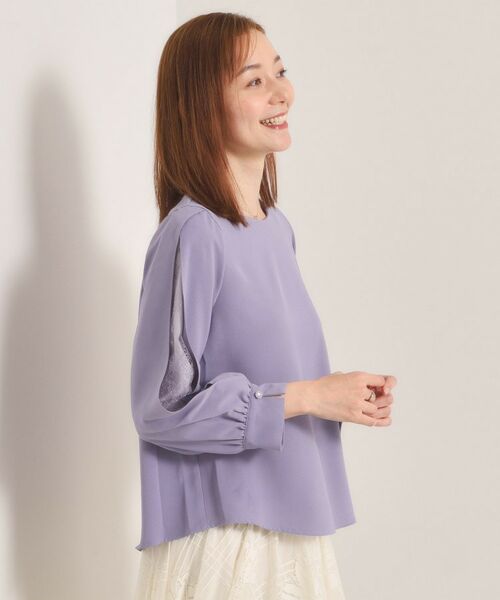 ITS'DEMO / イッツデモ シャツ・ブラウス | 【手洗い可】袖スリットレースブラウス | 詳細6