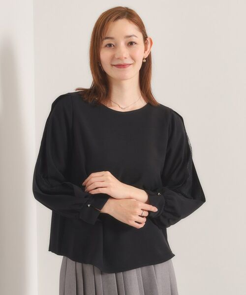 ITS'DEMO / イッツデモ シャツ・ブラウス | 【手洗い可】袖スリットレースブラウス | 詳細9