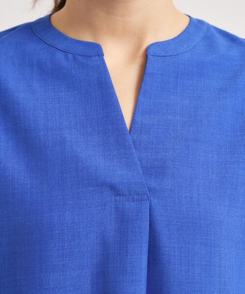 ITS'DEMO / イッツデモ シャツ・ブラウス | 【UVケア／洗濯機OK／接触冷感／吸水速乾】麻調合繊スキッパーチュニック | 詳細26